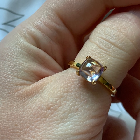 Sterling silver with 14k gold stacking ring - Picture 5 of 8